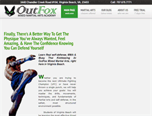 Tablet Screenshot of outfoxmma.com